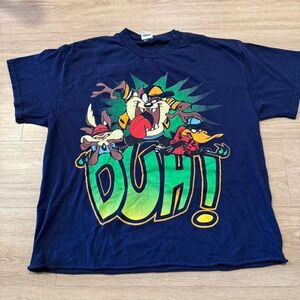 Looney Tunes Navy Blue Kids T-Shirt